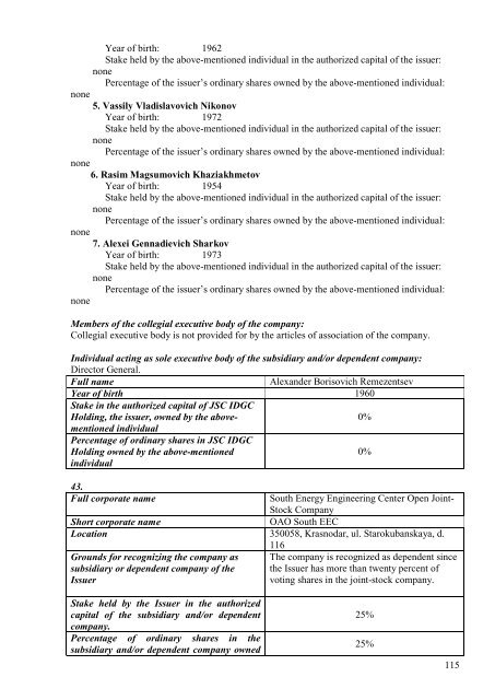 SECURITIES PROSPECTUS