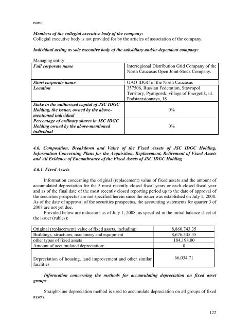 SECURITIES PROSPECTUS