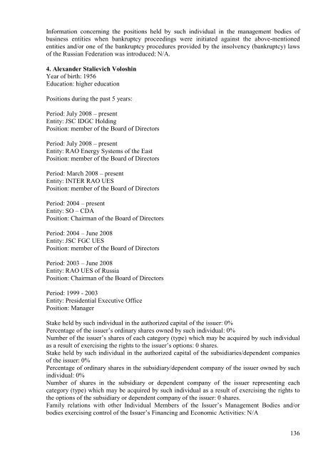 SECURITIES PROSPECTUS