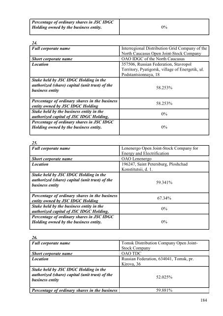 SECURITIES PROSPECTUS