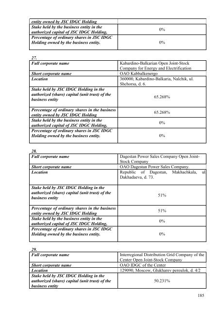 SECURITIES PROSPECTUS