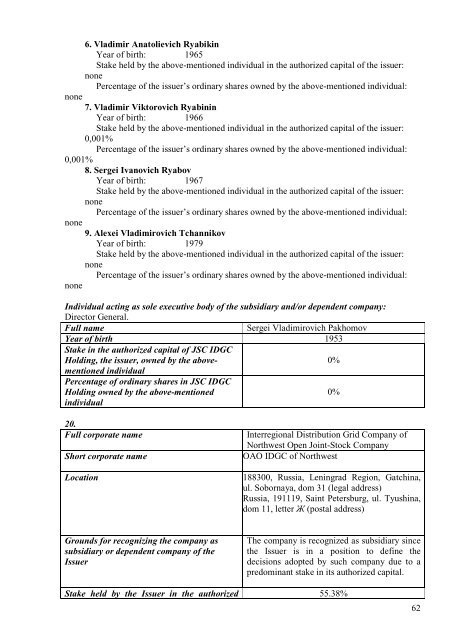 SECURITIES PROSPECTUS