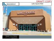 Lake Square Mall General Information Criteria - Macerich