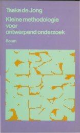 Kleine methodologie voor ontwerpend onderzoek - TU Delft