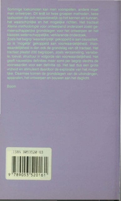 Kleine methodologie voor ontwerpend onderzoek - TU Delft
