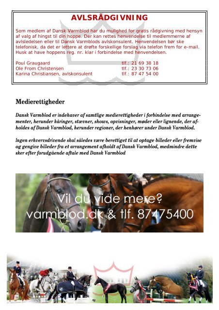 katalog til print - Dansk Varmblod