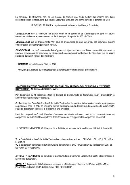 VU le dossier de consultation des entreprises établi - Ville de Saint ...