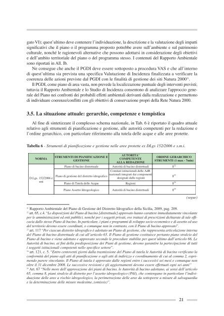 Sinergie fra la Direttiva Quadro sulle Acque e le Direttive ... - Ispra