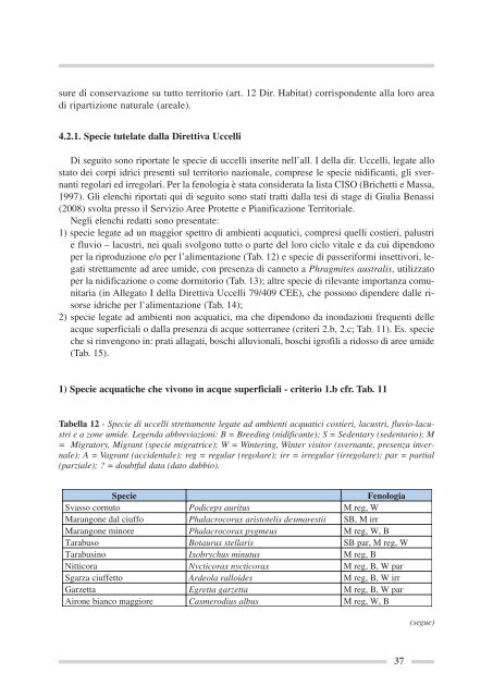 Sinergie fra la Direttiva Quadro sulle Acque e le Direttive ... - Ispra