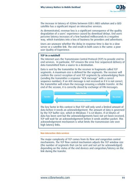 Why Latency Matters to Mobile Backhaul - O3b Networks