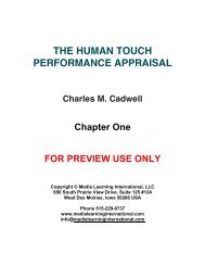 The Human Touch Performance Appraisal II - TRAINING ...