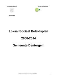 Lokaal Sociaal Beleidsplan 2008-2014 Gemeente ... - Vlaanderen.be