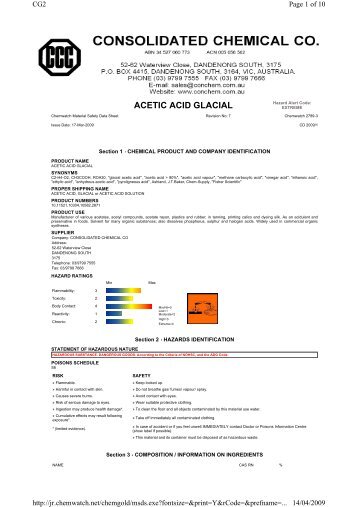 Acetic Acid Glacial - QGC