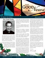 Dear Parish Family: - Saint Basil The Great