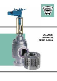 VALVOLE LIMIPHON SERIE 1-9000 - Parcol