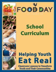 2012 Food Day School Curriculum