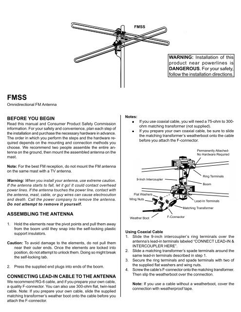 fmss instruction sheet