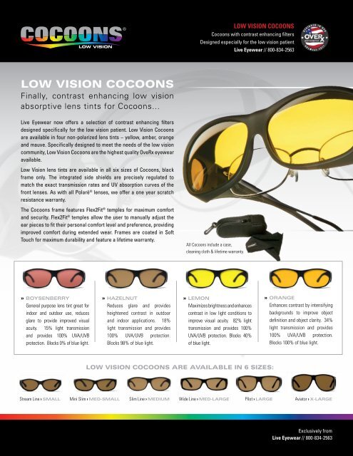 LOW VISION COCOONS Cocoons Eyewear