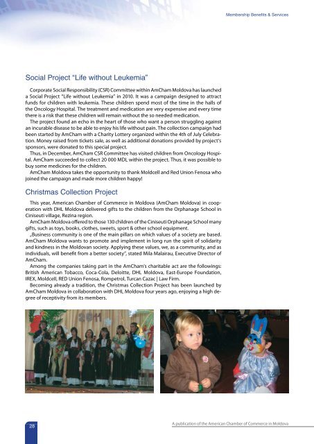 Annual Report 2010 - AmCham Moldova