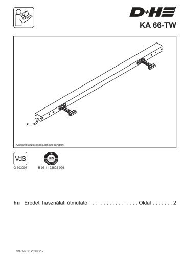 KA 66-TW - Chain drive (325KB) - D+H Mechatronic