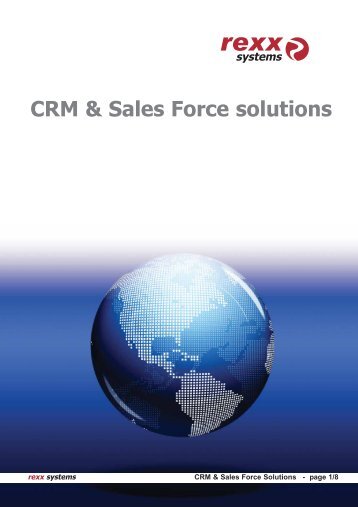 CRM & Sales Force solutions - rexx systems