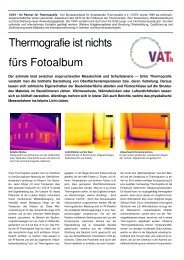 Thermografie ist nichts fürs Fotoalbum - VATh