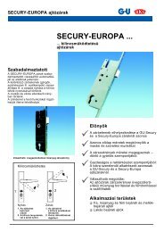 Secury-Europa ajtÃ³zÃ¡r termÃ©kismertÅ - AGZ Hungary Kft.