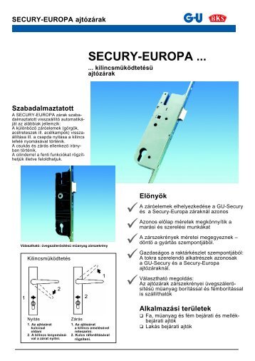 Secury-Europa ajtÃ³zÃ¡r termÃ©kismertÅ - AGZ Hungary Kft.