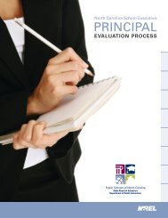 north carolina school executive: principal evaluation process - mxWeb