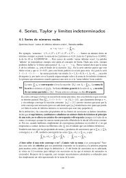 4. Series, Taylor y lÃmites indeterminados