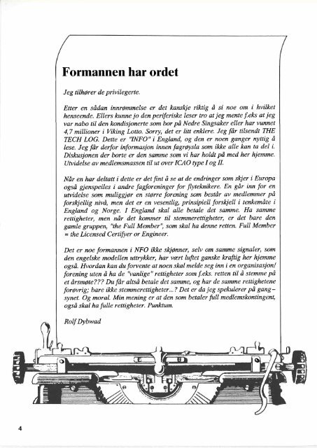 l - Norsk Flytekniker Organisasjon