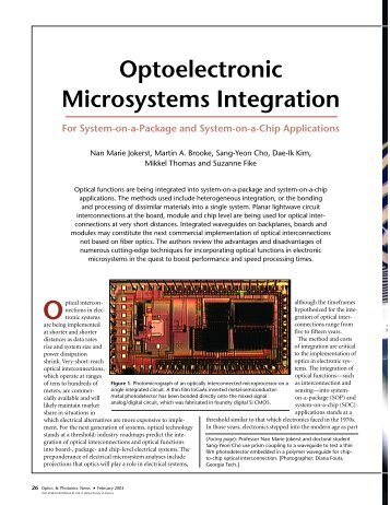 Optoelectronic Microsystems Integration - Optics InfoBase