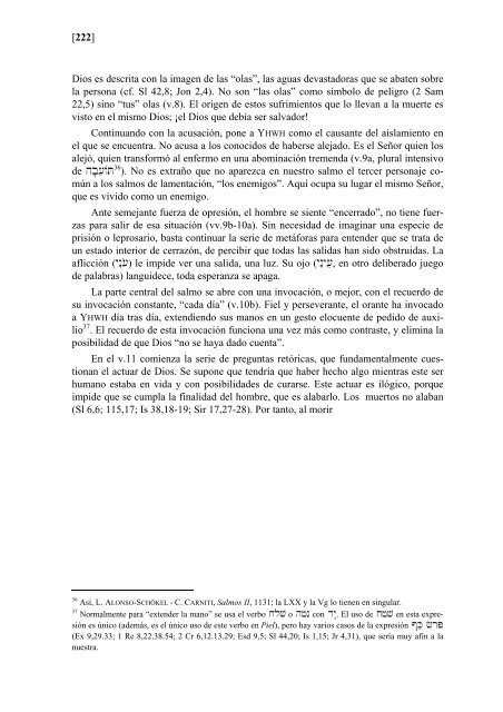 el salmo 88 y el enigma del sufrimiento humano - Revista Biblica