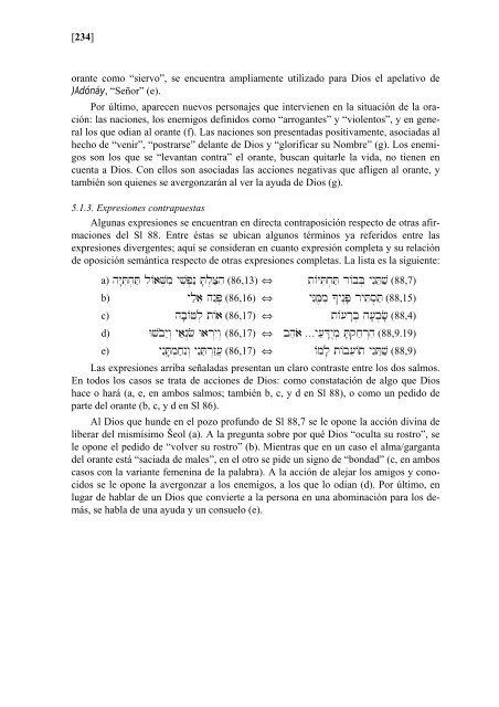 el salmo 88 y el enigma del sufrimiento humano - Revista Biblica