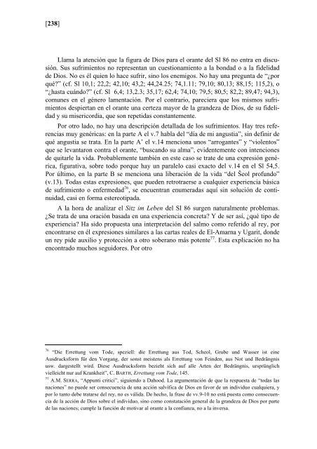 el salmo 88 y el enigma del sufrimiento humano - Revista Biblica