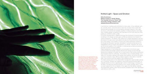 Knitted Light – Space and Emotion - BADA