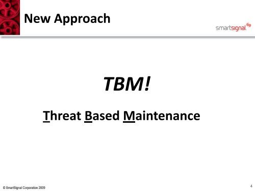 Threat Based Maintenance (TBM) - NREL