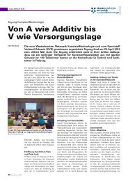 Von A wie Additiv bis V wie Versorgungslage