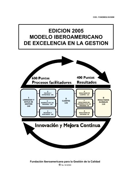 edicion 2005 modelo iberoamericano de excelencia en la gestion