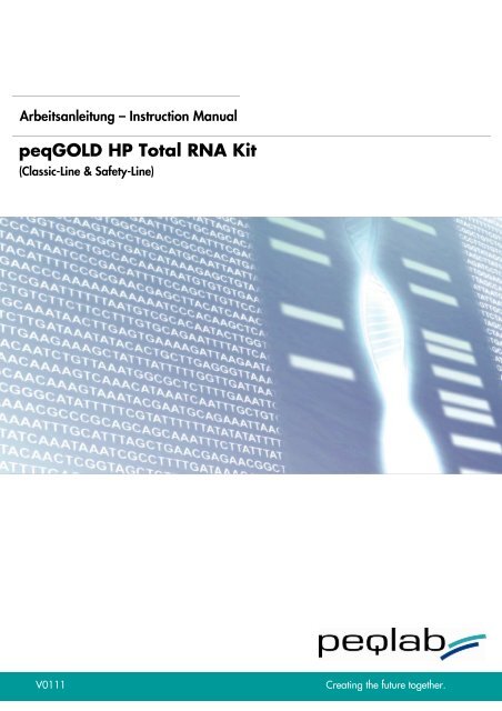 peqGOLD HP Total RNA Kit - PEQLAB Biotechnologie GmbH