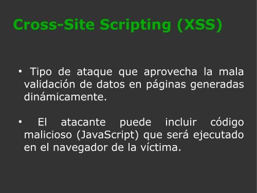 Web: Ataque y Defensa (2007) - csrg