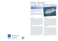 Indian Summer mit der AIDAbella erleben! - Reise Treff Ludwig