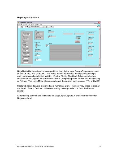 CompuScope SDK for L.. - Egmont Instruments