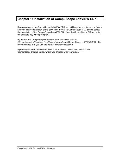 CompuScope SDK for L.. - Egmont Instruments