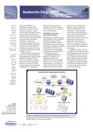 Avalanche SmartBits - Spirent Communications