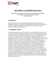 40G QPSK and DQPSK Modulation - Inphi Corporation