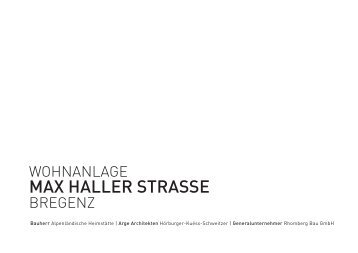 MAX HALLER STRASSE - architektur-kuess.at :: Home