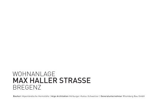 MAX HALLER STRASSE - architektur-kuess.at :: Home