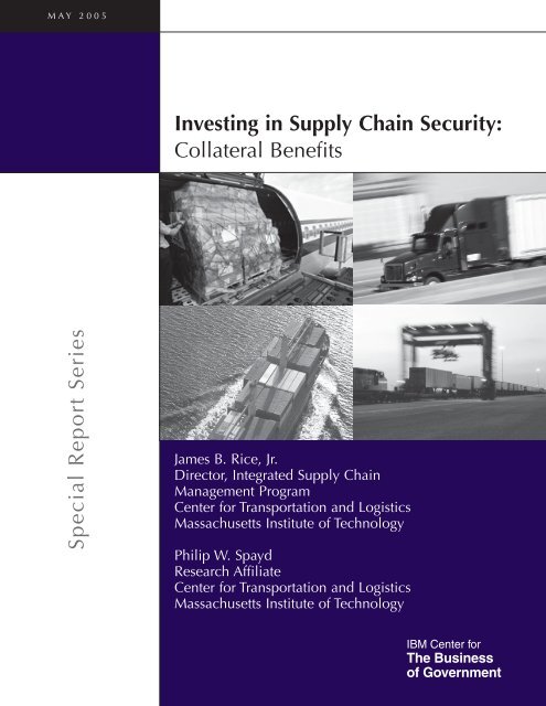 Investing in Supply Chain Security: Collateral Benefits - supports the ...