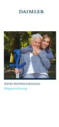 Daimler Betriebskrankenkasse Pflegeversicherung Daimler ...